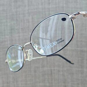 Timex Women Eyeglasses Frame Black/Gold Tone Glasses T136 50[]17 135 NWT